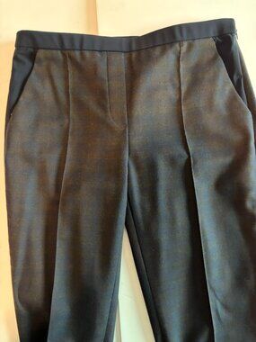 Elie Tahari Pants Blue and Gold/Brown Pattern